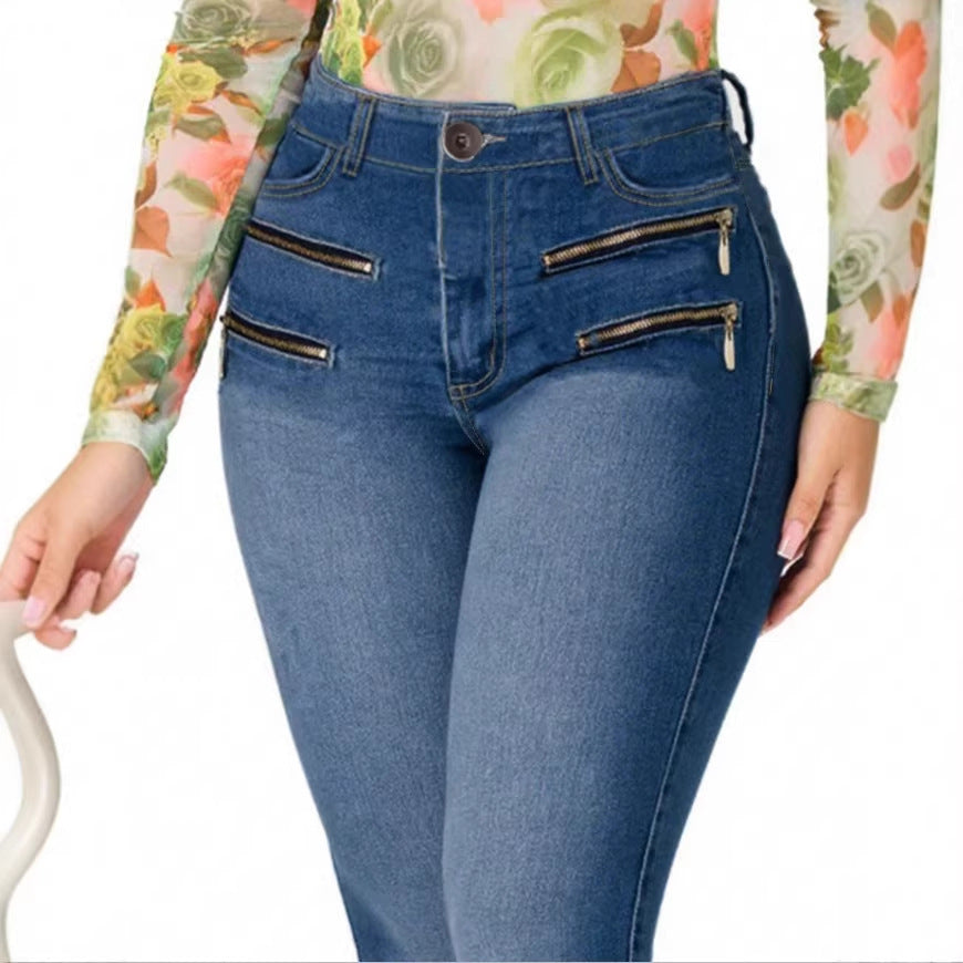 Women's Sculpting Skinny Jeans with High Waist, Push-Up Cut and Super Stretch Amarae