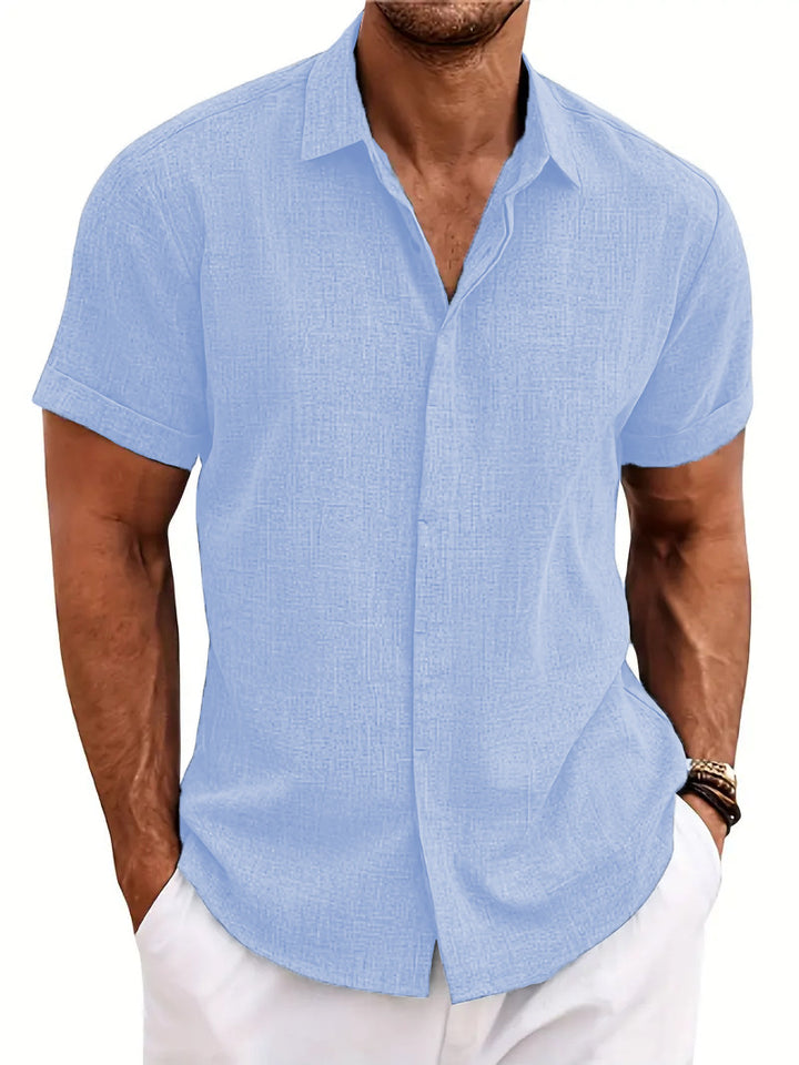 Structured short sleeve shirt for men with buttons Amarae