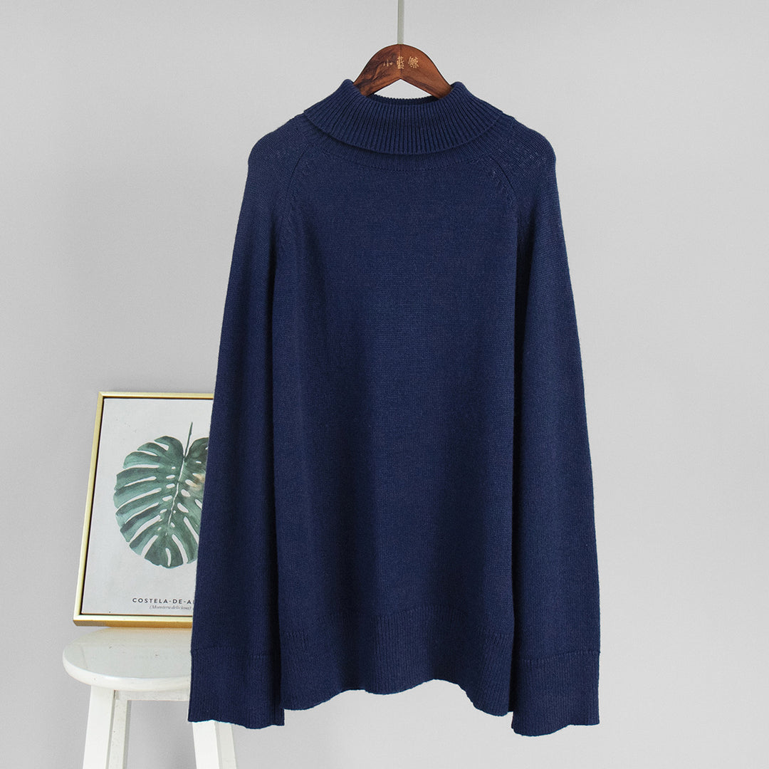 Women Oversized Turtleneck Sweater Lune London