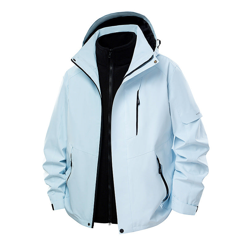 Women's double-layer softshell parka with removable fleece inner jacket Amarae