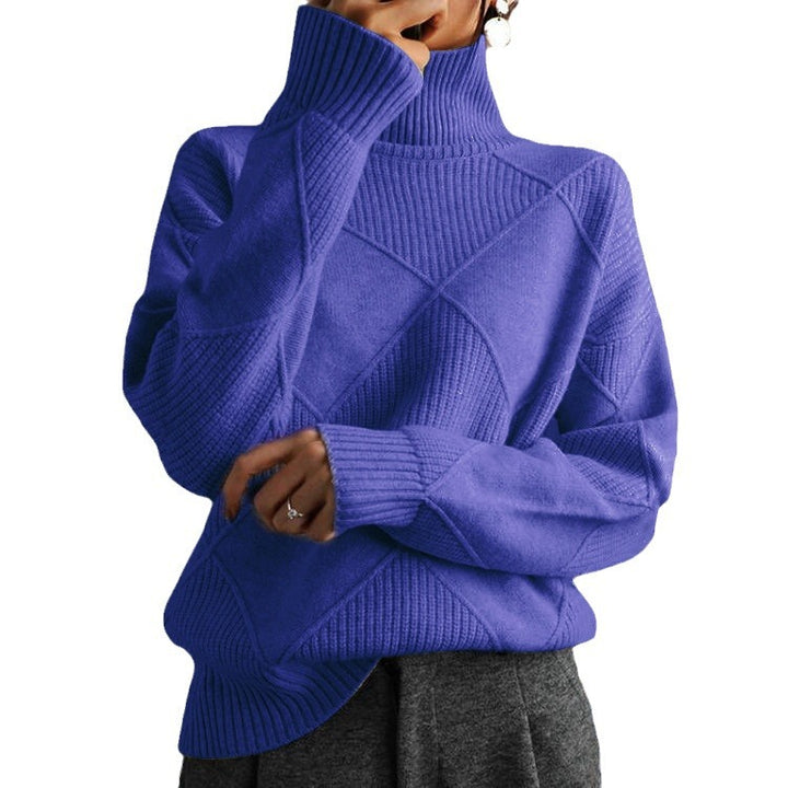 Trendy women's turtleneck sweater with a structured look Lune London