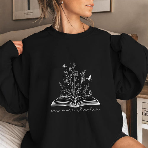 Sweatshirt pour femmes avec un design floral élégant et un imprimé inspirant Chic & Stil