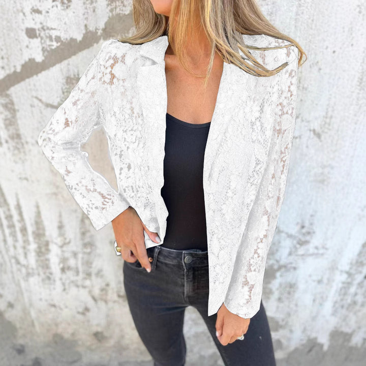 Lace blazer for women with feminine accents Lune London