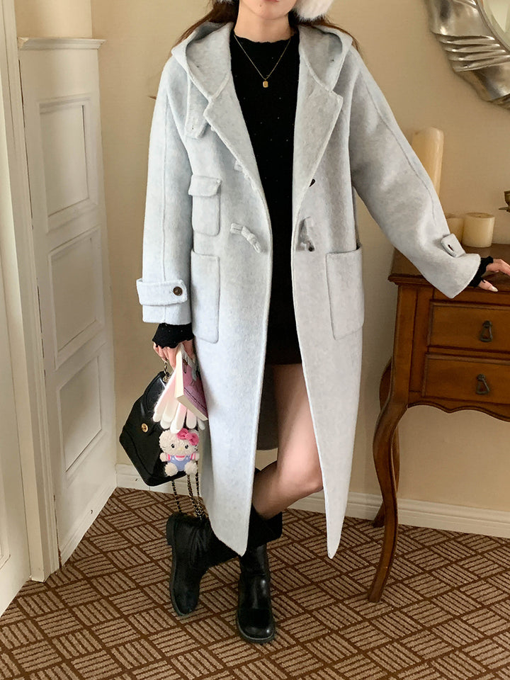 Ladies elegant and comfortable wool crossover coat Chic & Stil
