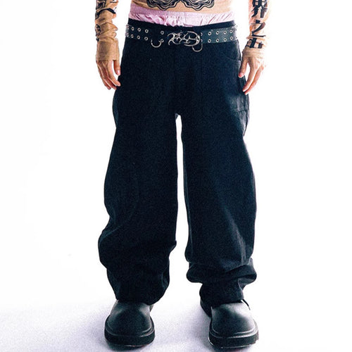 Cargo pants for women with eyelets and contrasting design Amarae