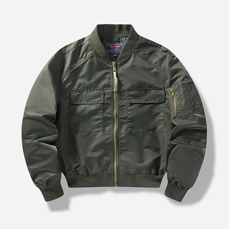 Utility camo bomber jacket for men Chic und Style