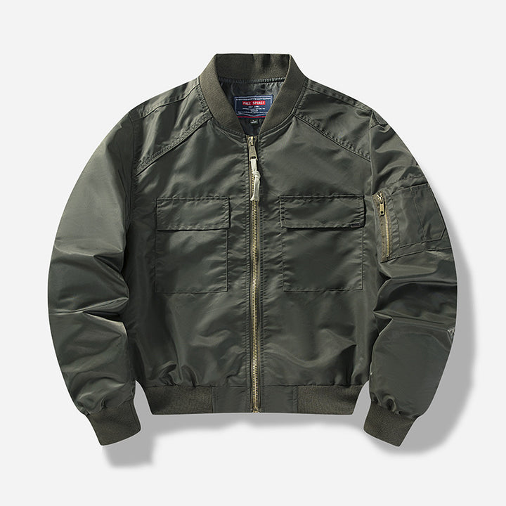 Utility camo bomber jacket for men Chic und Style