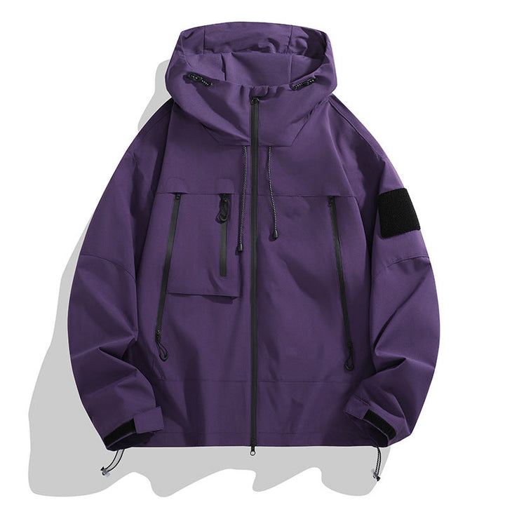 Women's Technical Outdoor Jacket with Adjustable Hood System and Multifunctional Pockets Amarae