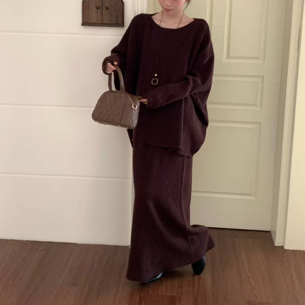 Robe tricotée surdimensionnée pour femmes dans une coupe décontractée avec des manches larges Chic & Stil