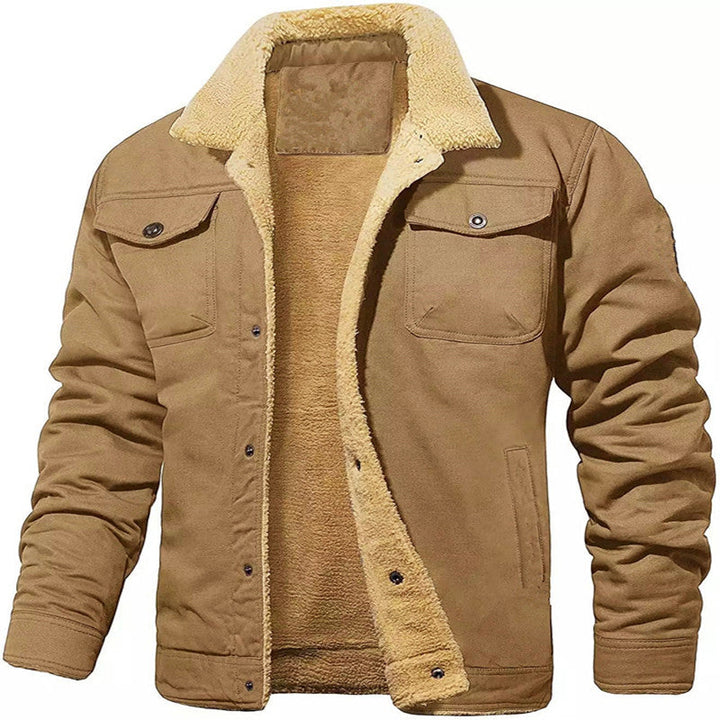 Men's Insulated Utility Jacket with Teddy Lining Chic Und Stil