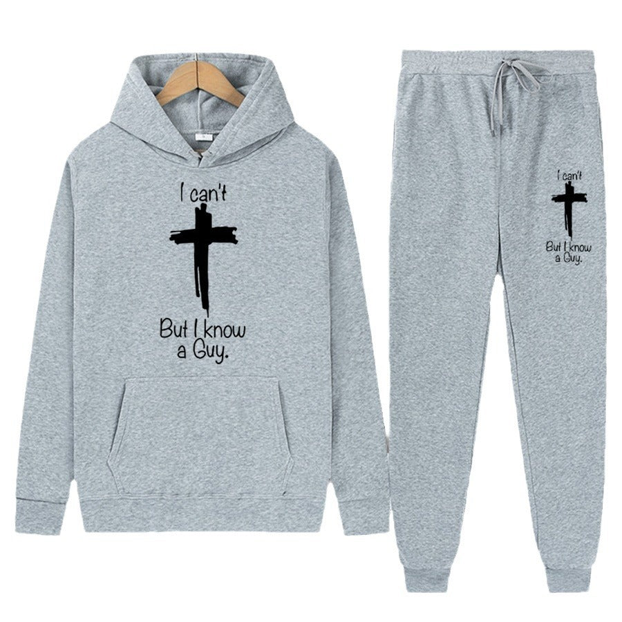 Women's Hoodie and Jogging Pants with Inspirational Inscription Lune London