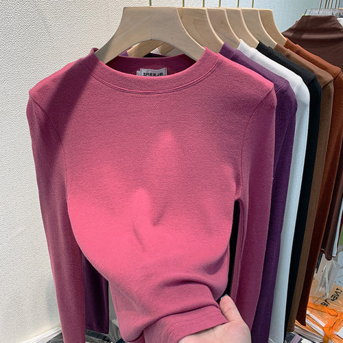 Women's casual long sleeve shirt with fine texture Chic & Stil