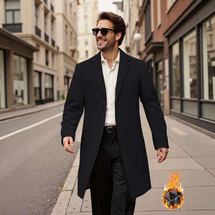 Elegant double-breasted coat for men Lune London