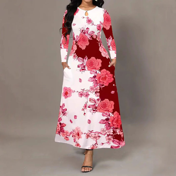 Lune London Floral Print Maxi Dress for Women
