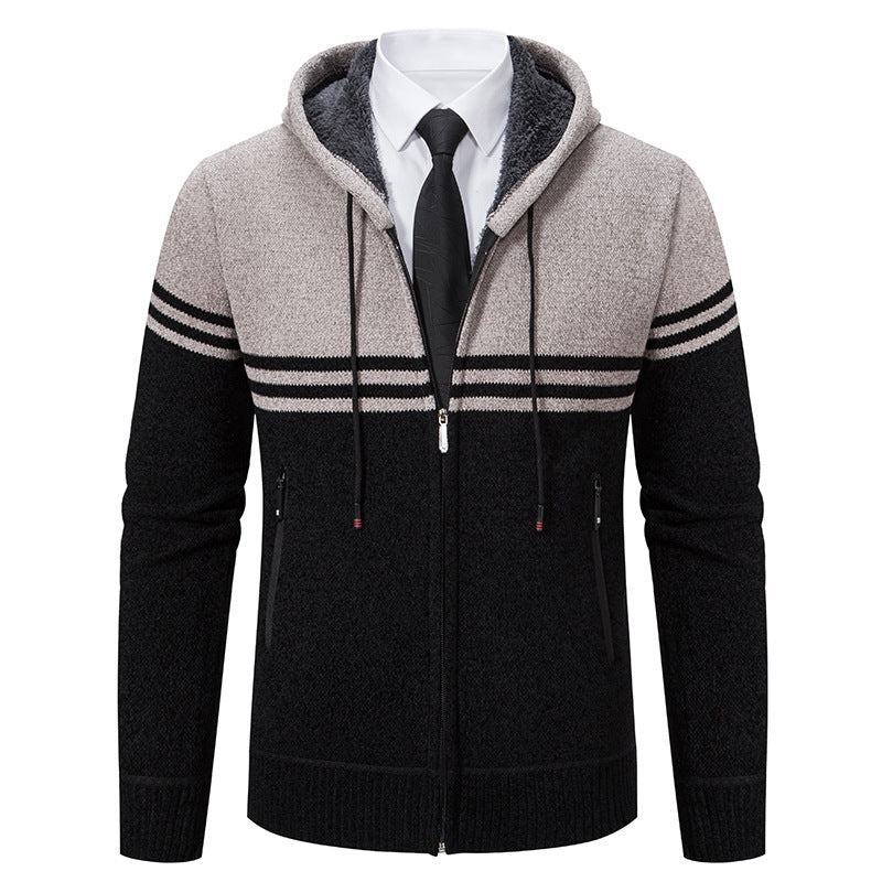 Fashionable men's hoodie with textured design Lune London