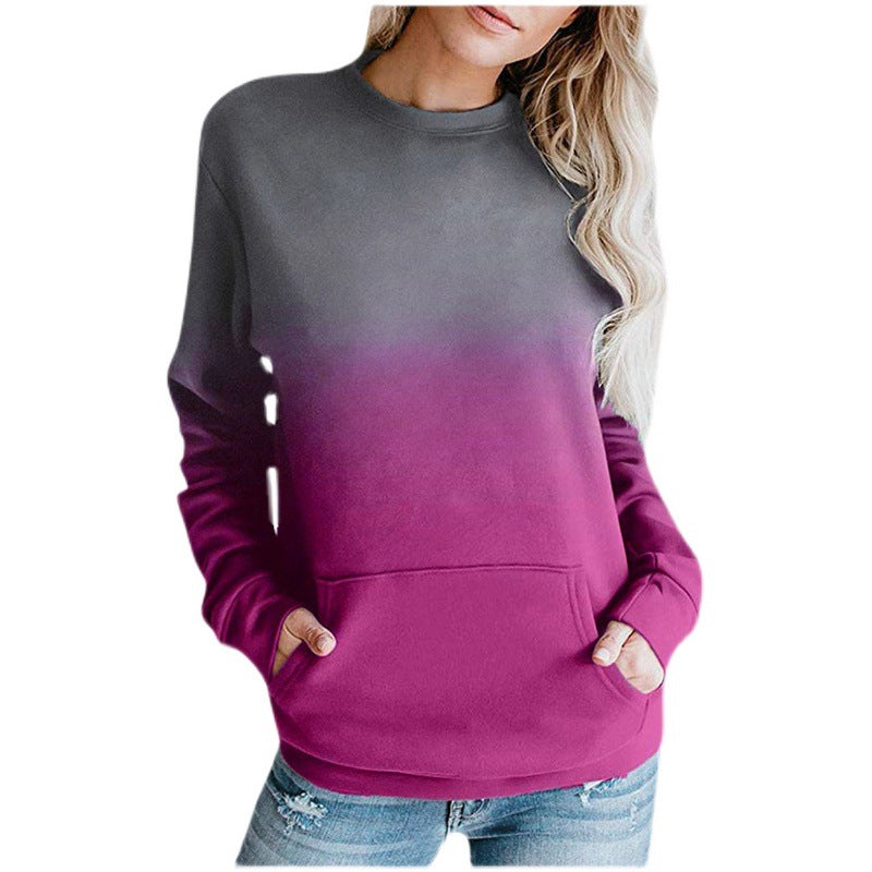 Ladies Casual Hoodie with Amarae Gradient