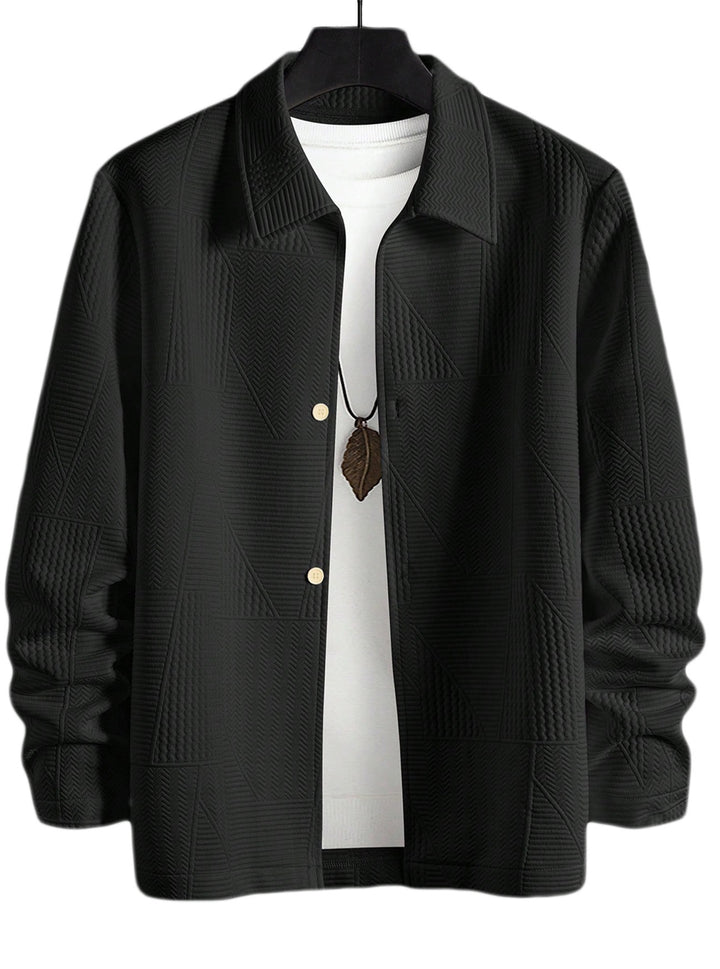 Shirt jacket for men, with a structured design and practical buttons Lune London
