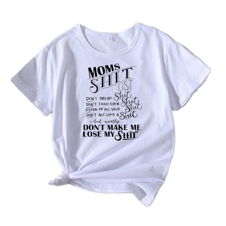 Women Casual Graphic T-shirt Lune London 1751262401