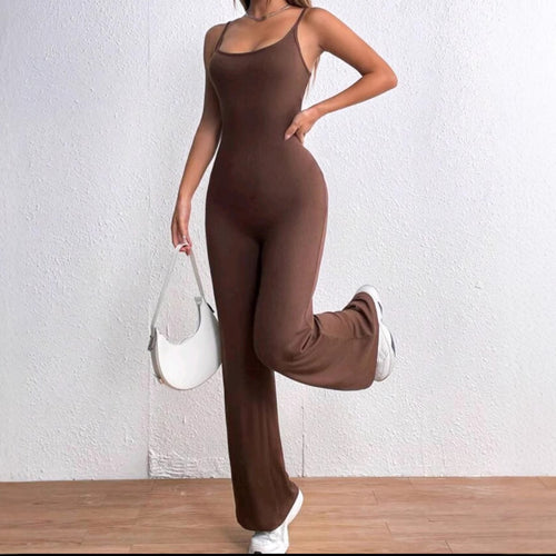 Ladies Elegant Jumpsuit with adjustable spaghetti straps and flattering cut for the Chic and Stylish silhouette