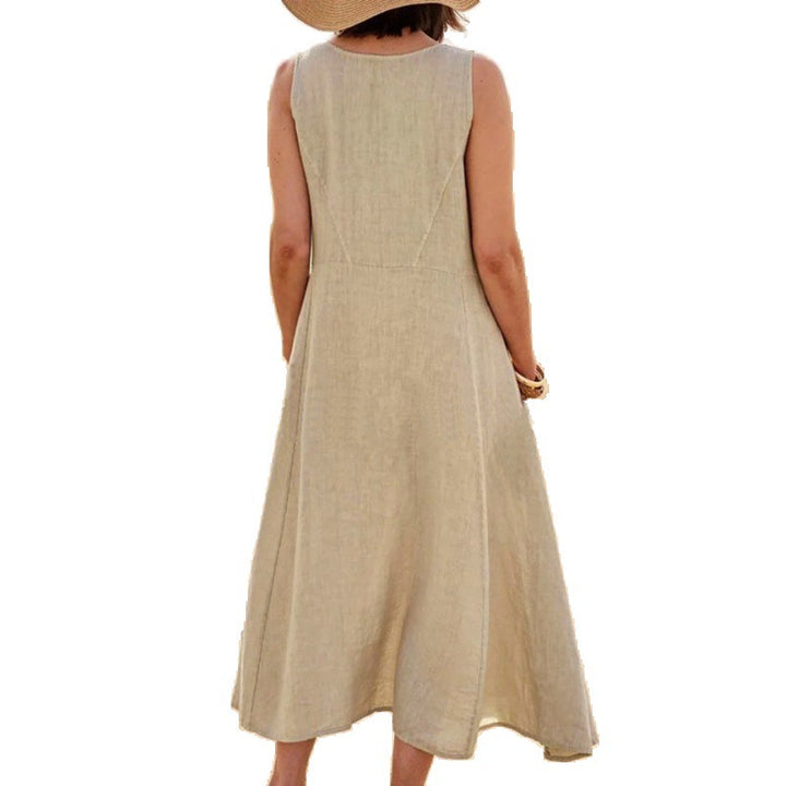 Casual A-line summer dress for women with pockets Lune London