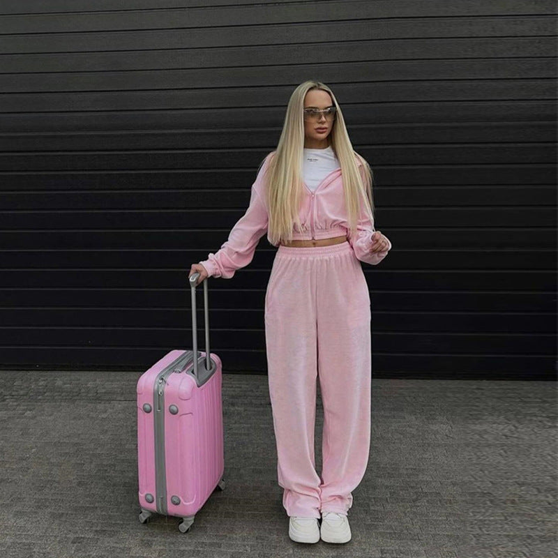 Women's sporty hoodie set with elastic waist and relaxed fit Lune London
