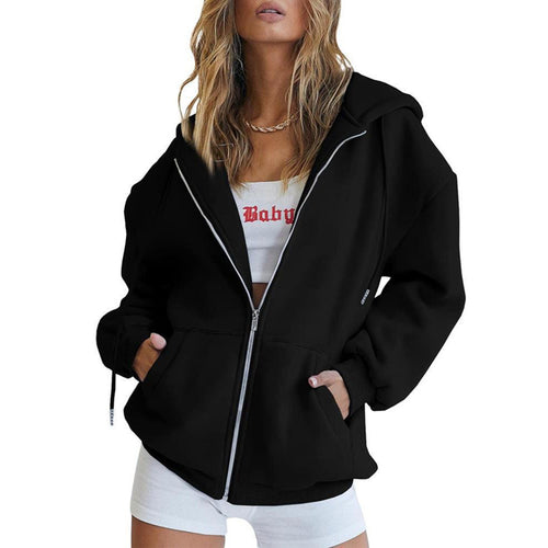 Women's hooded jacket with an oversized fit and practical pockets Amarae