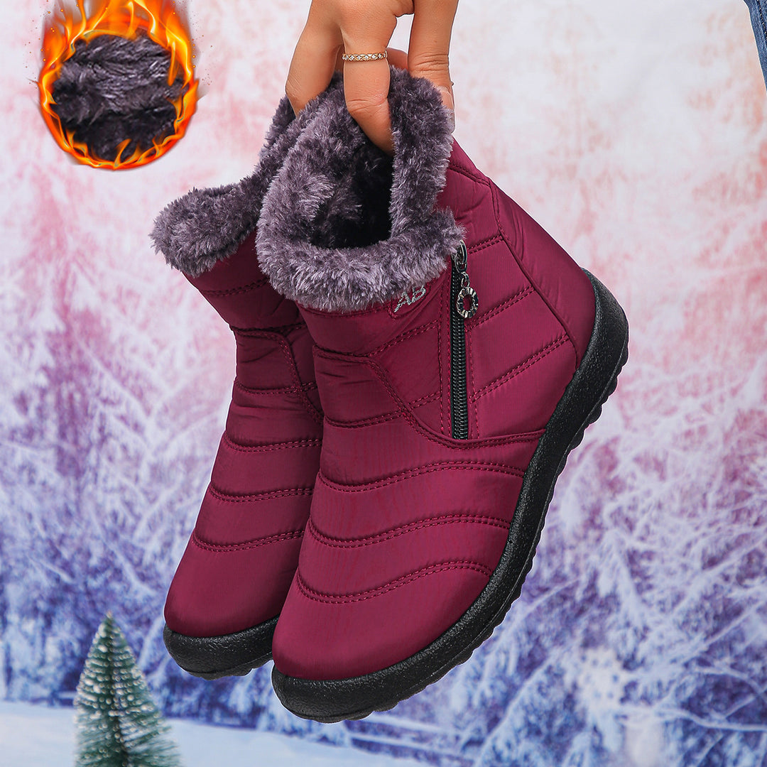 Thermal winter boots for women with cozy lining and side zip Lune London