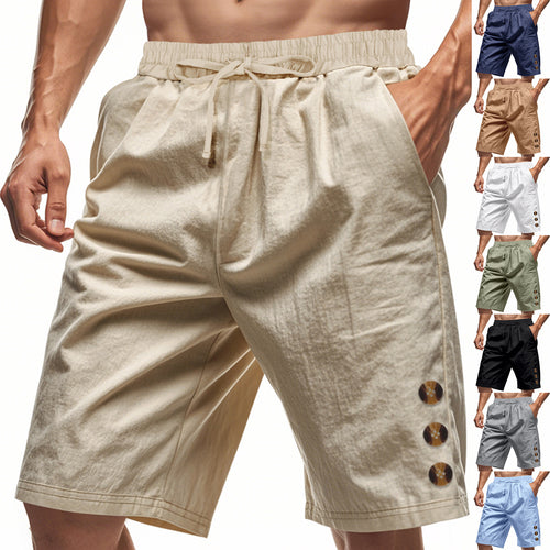 Leisure shorts for men with elastic waistband and practical side pockets Amarae