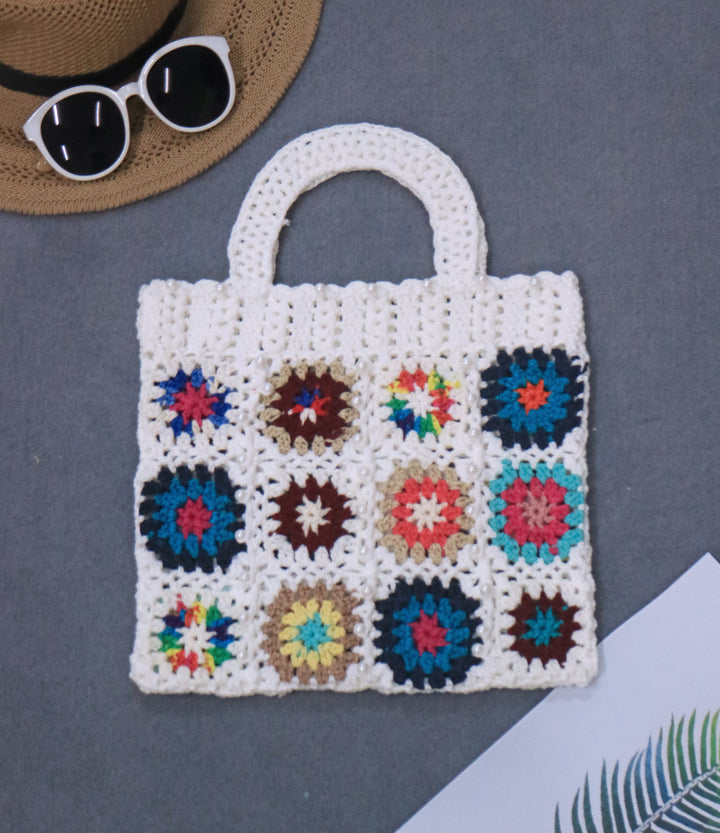 Handmade crochet tote bag for women Lune London