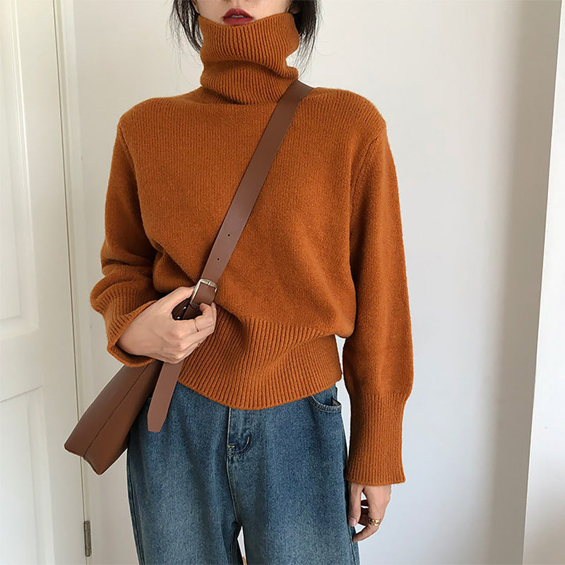 Pull à col roulé confortable pour femmes en fine maille Chic & Stil