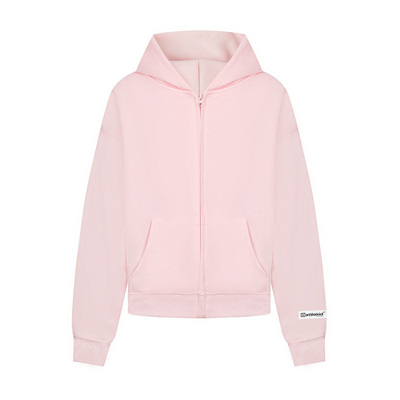 Women’s hoodie sweat jacket with full zip, kangaroo pocket and relaxed fit Amarae