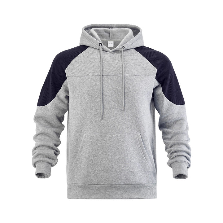 Hooded sweatshirt for men with innovative design and striped sleeves Lune London
