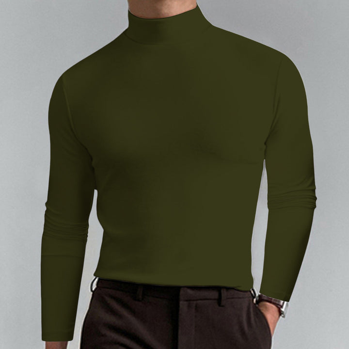 Men's High-Quality Turtleneck Sweater Made Of Fine Cotton Blend Lune London