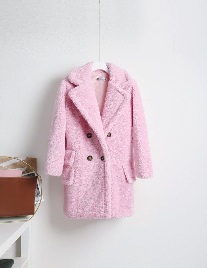 Ladies Chic Double Button Soft Coat and Style