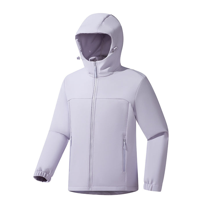 Men's Lightweight Softshell Jacket with Hood, wind and water-resistant surface and zippered pockets Amarae