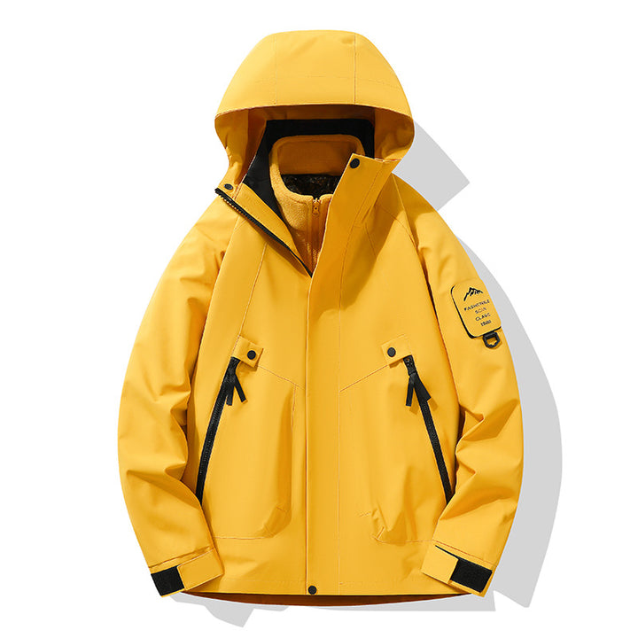 Unisex Waterproof, Breathable Hardshell Outdoor Jacket with Hood Amarae