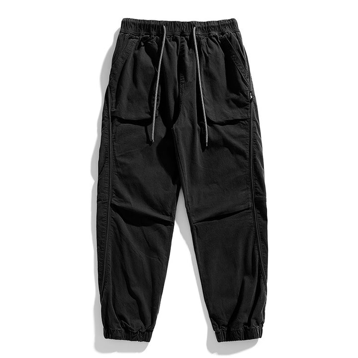 Casual cargo jogging pants for men with elastic waistband Lune London