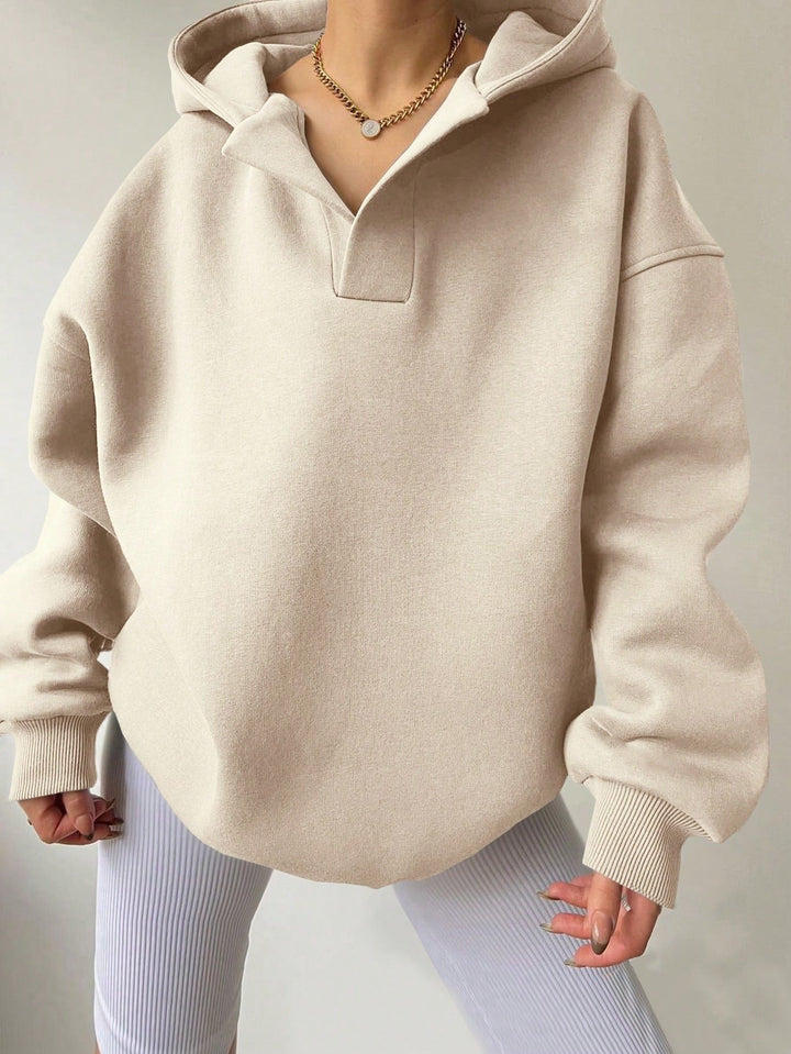 Women's Oversized Hoodie with Modern Collar and Casual Fit Lune London