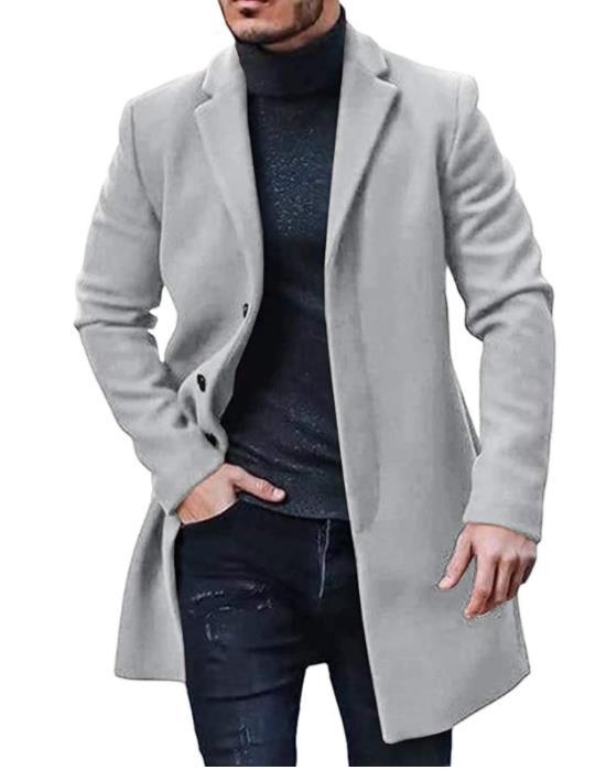 Elegant trench coat for men lined Lune London