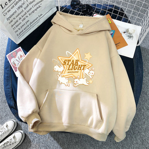 Women's hooded sweatshirt with playful fairytale motif Chic & Stil