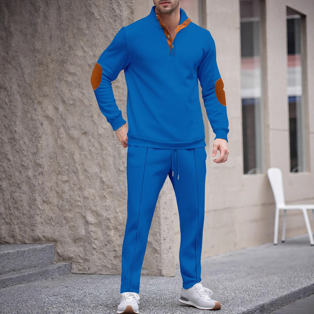 Men's sports set with modern collar and elegant applications Lune London