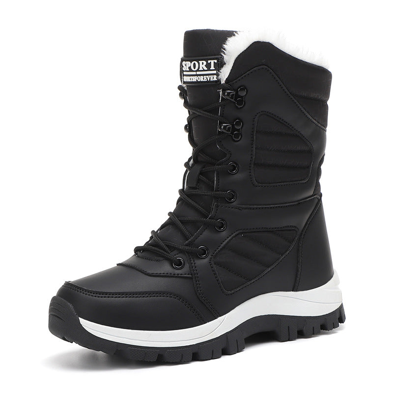 Women's insulated snow boots with faux fur lining, waterproof PU protection, and slip-resistant rubber tread sole Amarae