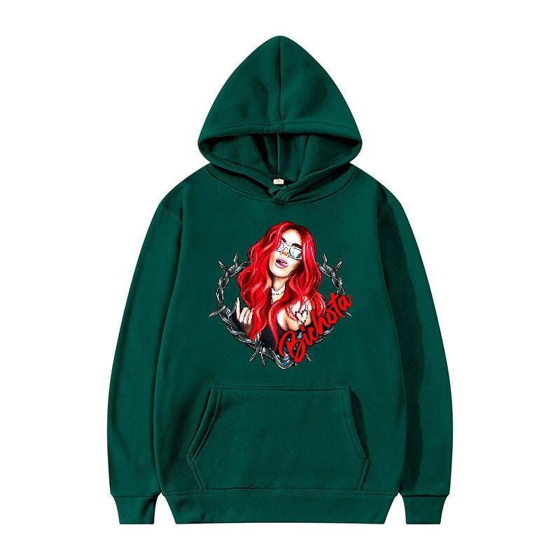 Women’s hoodie with artistic graphic print and cozy fit Chic & Stil