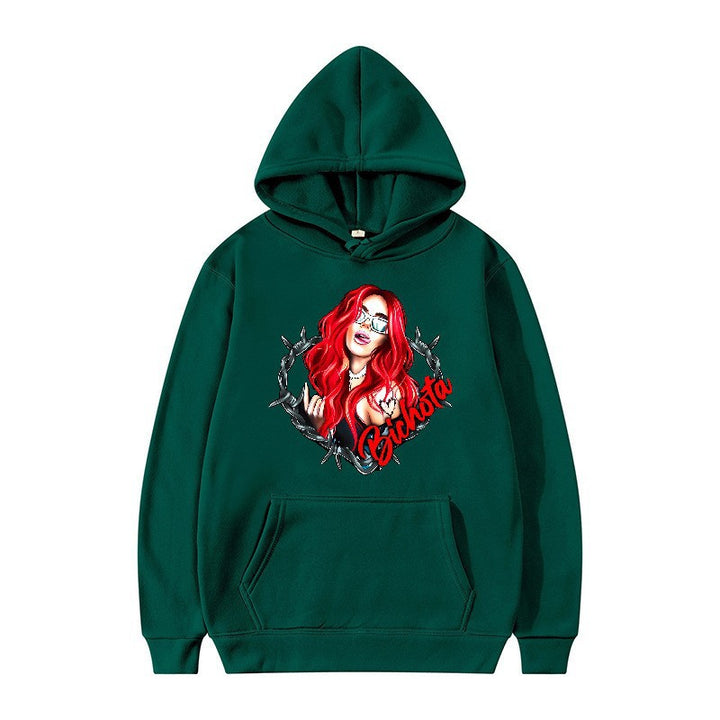 Women’s hoodie with artistic graphic print and cozy fit Chic & Stil