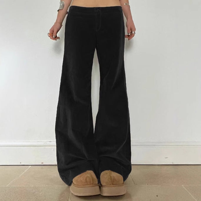 Wide-leg trousers for women in soft high-waisted fabric Lune London