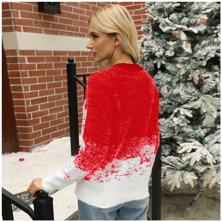 Lune London Women's Winter Sweater with Snowflake Patterns