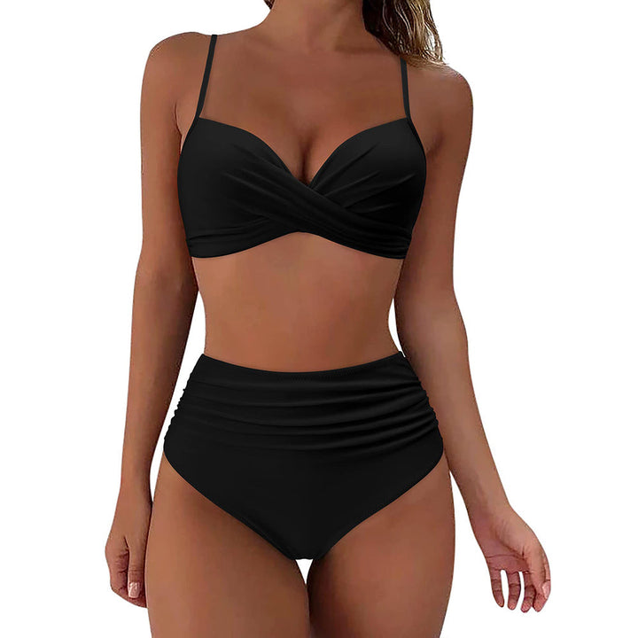 Woman High-waisted Twisted Bikini Set Lune London