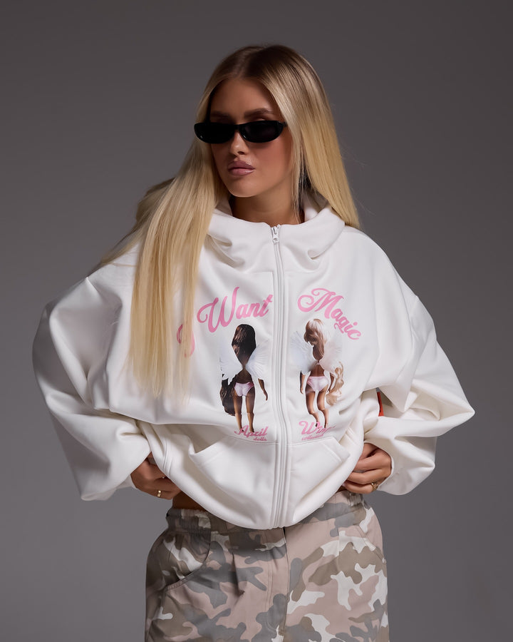 Oversized hoodie for women with creative print and relaxed fit Amarae