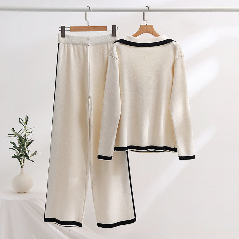 Elegant loungewear set for women with contrasting details Lune London