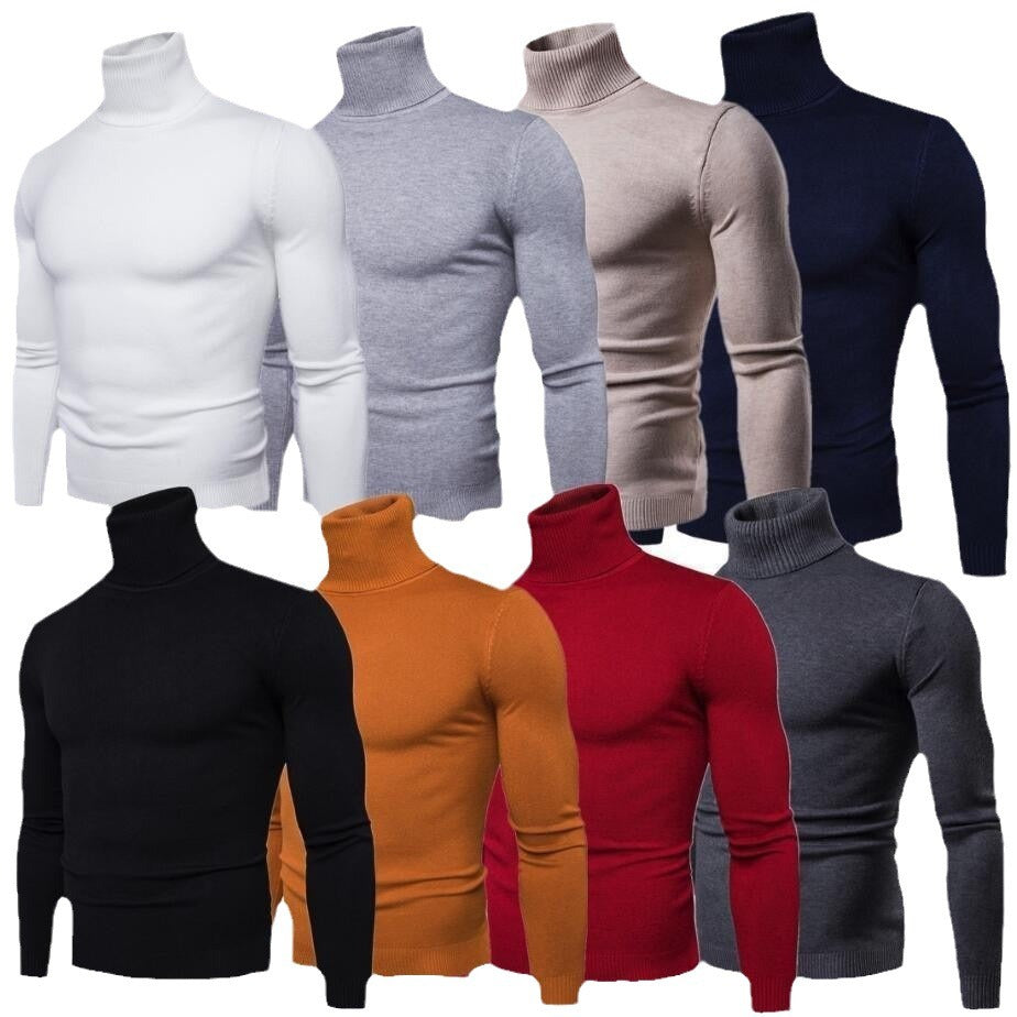 Lune London | Men's fitted sweater with turtleneck